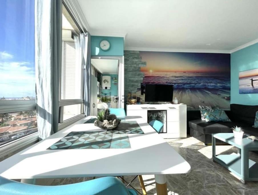 Traumhafte Wohnung Mit Panoramablick Und Pool Playa del Ingles  Luaran gambar
